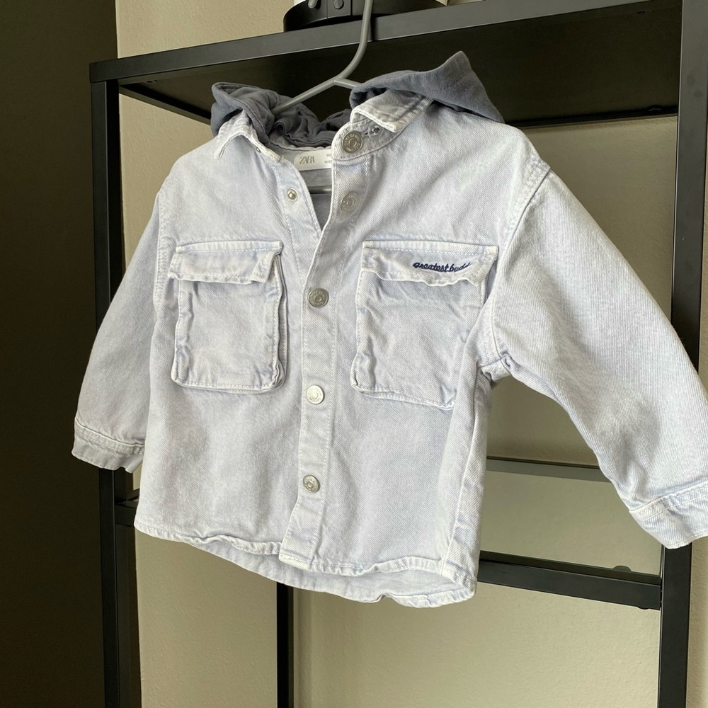 Zara Hooded Jean Jacket / Shirt